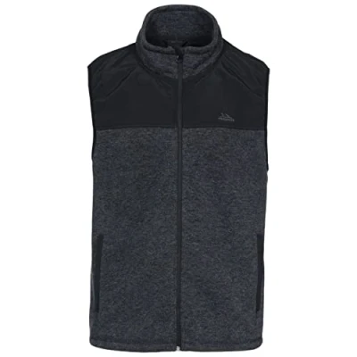 Immagine di Trespass Leafminer Gilet in Pile da Uomo, 300 g/m², MAFLGIO10001_BMEXL, Melange Nera., XL
