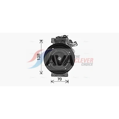 Immagine di PRASCO MSAK737 Compressore Aria Condizionata 6SAS14C 12 PAG 46 YF R 1234yf, 134a con innesto elettromagnetico MERCEDES BENZ: Classe A