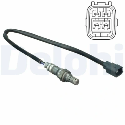 Immagine di DELPHI ES20157 12B1 Sonda lambda planare, riscaldato TOYOTA: Yaris I Hatchback, Celica VII Coupe, Corolla IX Station Wagon, LEXUS: IS Sedan