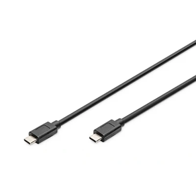 Immagine di Digitus Cavo USB 3.2 Gen1 (USB 3.0) Spina C®, C® 1.00 m Nero doppia schermatura AK 300139 010 S