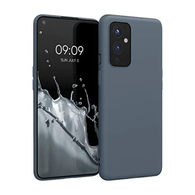 Immagine di kwmobile Custodia Compatibile con OnePlus 9 (EU/NA Version) Cover Back Case per Smartphone in Silicone TPU Protezione Gommata ardesia scuro