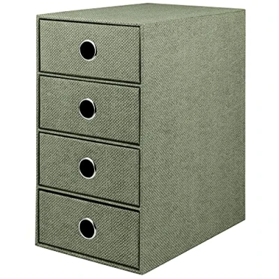 Immagine di Rössler 1524452674 Cassettiera S.O.H.O. con 4 cassetti, foro per le dita, linea speciale, colore: salvia