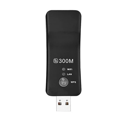 Immagine di USB Wireless Repeater 300M Ripetitore Amplificatore di segnale AP WiFi Smart TV Adattatore rete con una porta RJ45