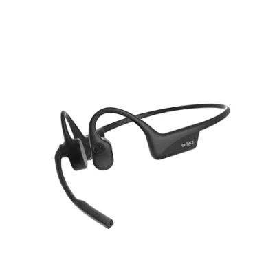 Immagine di SHOKZ auricolari OpenComm2 2025 Upgrade a conduzione ossea, Bluetooth open ear con microfono per l&#039;attenuazione del rumore, cuffie wireless, 16 ore di conversazione, Segnalibri, Nero