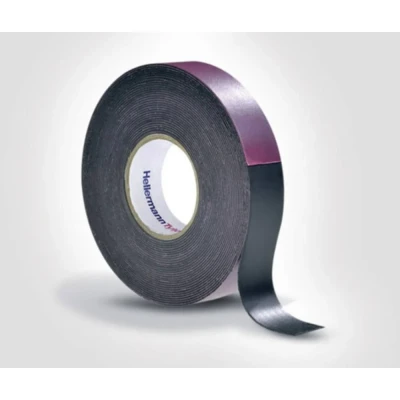 Immagine di HellermannTyton HTAPE POWER600 38x6.7 NR BK (6.7) 711 10201 Nastro adesivo (L x L) 6.7 m 38 mm 1 pz.