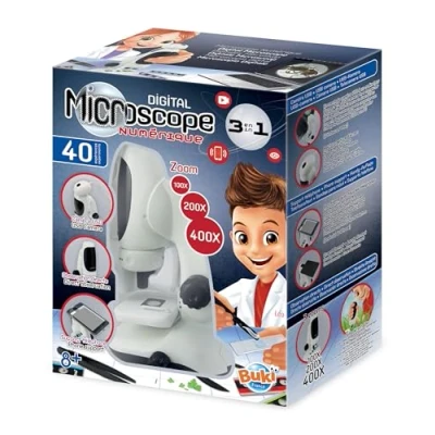 Immagine di Buki France Digital Microscopio Video 3 in 1, Colore Bianco, MR700