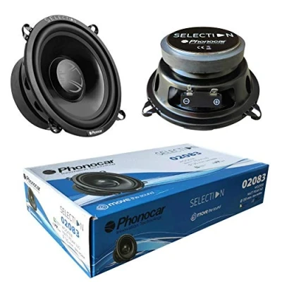 Immagine di 2 altoparlanti PHONOCAR SELECTION 02083 woofer 13,00 cm 130 mm 5&quot; di diametro 50 watt rms 140 max 4 ohm 90 db spl auto, a coppia