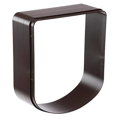 Immagine di Ferplast Estensione per portina cani piccoli gatti Gattaiola Porta basculante SWING 3 e 5 EXTENSION, 16,3 x h 18,4 cm Profondità cm, Marrone