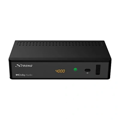 Immagine di Strong SRT8215 decoder digitale terrestre alta definizione DVB T2 per il nuovo standard di trasmissione con display.