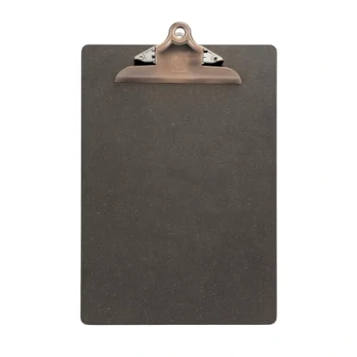 Immagine di SECURIT Porta Menu Clipboard Per Caffè, Ristoranti, Bar Formato A4 Legno Pressato Robusta Clip Mantenere Le Foglie Colore Marrone