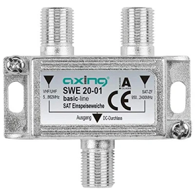 Immagine di Axing SWE 20 01 Miscelatore combinatore diplexer per segnale tv satellitare e digitale terrestre