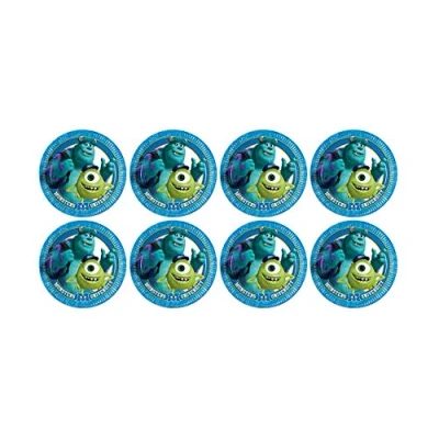 Immagine di ALMACENESADAN, 5124, Confezione festa compleanno; 8 piatti in cartone 19,5 cm; Licenza (mostri SA)