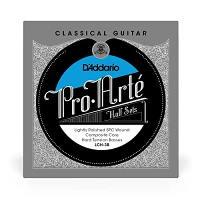 Immagine di D&#039;Addario LCH 3B Pro Arte Corde avvolte in rame placcato argento e leggermente lucidate con anima materiale composito per chitarra classica, metà muta, tensione alta