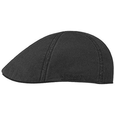 Immagine di Stetson Texas Wool Gatsby cap Coppola Uomo Berretti Piatti Cappello Piatto Berretto Becco Anatra con Visiera, Fodera, Fodera Inverno Autunno/Inverno S (54 55 cm) Antracite