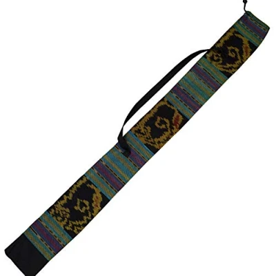 Immagine di Australian Treasures Borsa didgeridoo 125 cm in tessuto Ikat. Diametro Ø 8 cm. Inclusa tracolla
