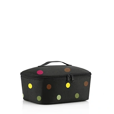 Immagine di reisenthel coolerbag XL twist silver borsa frigo in tessuto poliestere di alta qualità ideale per picnic, shopping e viaggio, Couleur:dots