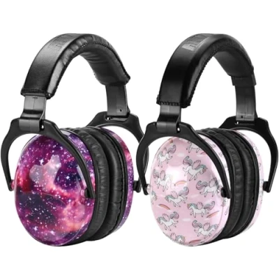 Immagine di ZOHAN 030 Cuffie Antirumore Bambini Set di 2, Casco Anti Rumore Bambino, SNR 25dB per Autismo, ADHD, Fuochi d&#039;artificio, Concerto