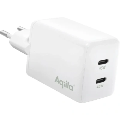 Immagine di Aqiila W2 Caricatore USB 45 W Ambiente interno, Presa di Corrente uscita max. 3 A C® Num. uscite: 2 x
