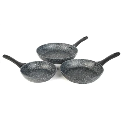 Immagine di Salter BW06235S Megastone Set Di 3 Padelle 20/24/28 cm Induzione Antiaderenti, Teglia Per Pancake, Lavabile In Lavastoviglie, Alluminio Forgiato, Cassaforte Utensili Metallo