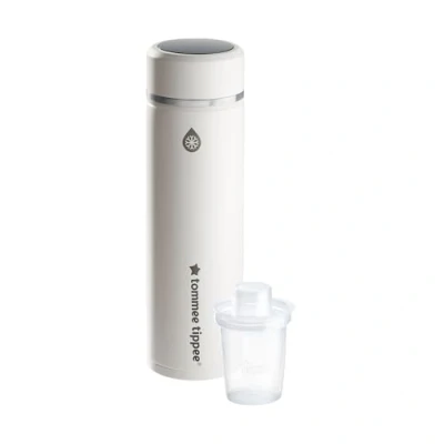 Immagine di Tommee Tippee GoPrep: prepara il biberon perfetto in 2 minuti, portatile, bottiglia fredda con display digitale a LED per controllare la temperatura