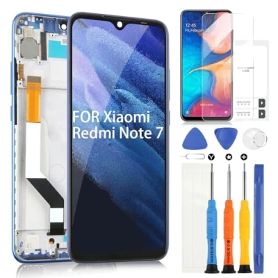 Immagine di ARSSLY Schermo LCD per Xiaomi Redmi Note 7/Redmi 7 PRO Display Digitizer Touch Assembly con Strumenti(Blu Cornice)