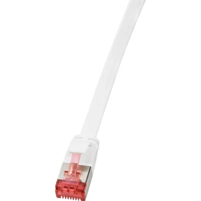 Immagine di LogiLink CF2051S RJ45 cavo di rete, patch CAT 6 U/FTP 2.00 m Bianco contatti connettore dorati 1 pz.