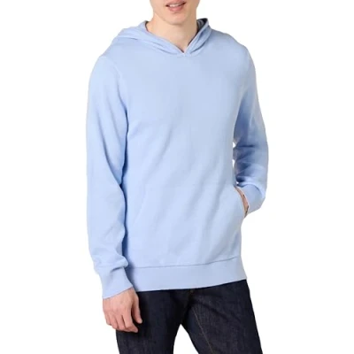 Immagine di Amazon Essentials Felpa con Cappuccio Comoda Uomo, Azzurro Polvere, XXL