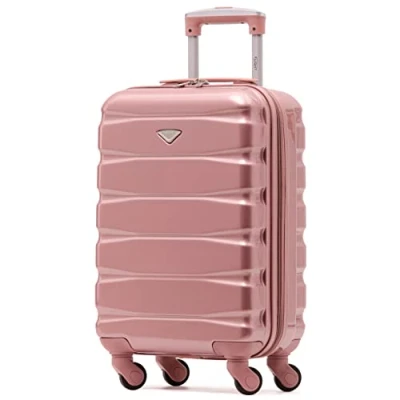 Immagine di Flight Knight Valigie Rigide in ABS Leggere con 4 Ruote, Bagaglio a mano da cabina approvato per oltre 100 compagnie aeree come EasyJet, British Airways, Ryanair, e molte altre