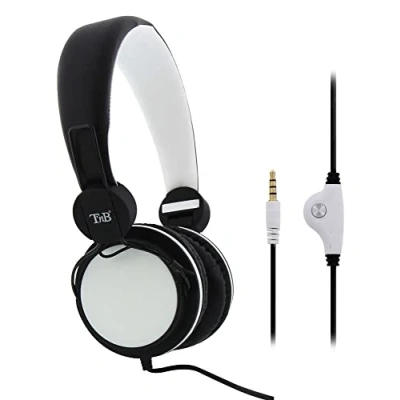 Immagine di T&#039;nB CSBCWH BE COLOR Cuffia stereo con microfono incorporato cavo 120 cm Bianca