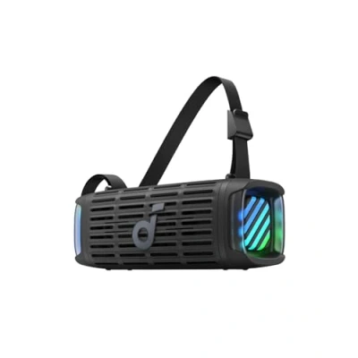 Immagine di soundcore Boom 3i di Anker, altoparlanti robusti e portatili da 50W, per uso esterno, impermeabili IP68 resistenti all&#039;acqua salata, galleggianti, BassUp 2.0, Bluetooth 5.3, autonomia 16 ore, TWS