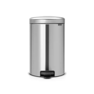 Immagine di Brabantia Pedal Bin Newicon Pattumiera a Pedale, Secchio Interno in Plastica, Inox Satinato FPP, 20 lt