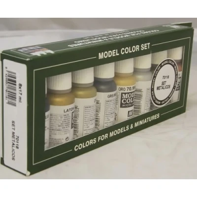 Immagine di Vallejo Model Colore: Set: Metallic Colours (8) [Importato da UK]