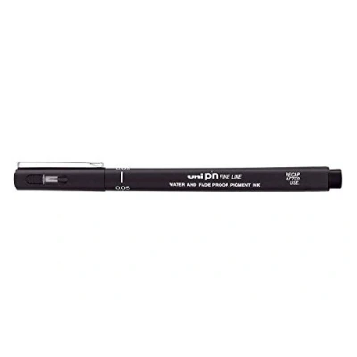 Immagine di uni ball PIN Penne a sfera, 0,05 mm, 12 pz, colore: Nero