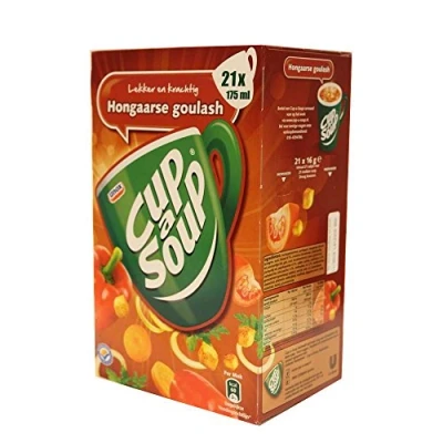 Immagine di Unilever Coup a Soup, Gulasch Ungherese, Minestra, Piatti Pronti, Pacchetto, 21 x 175 ml