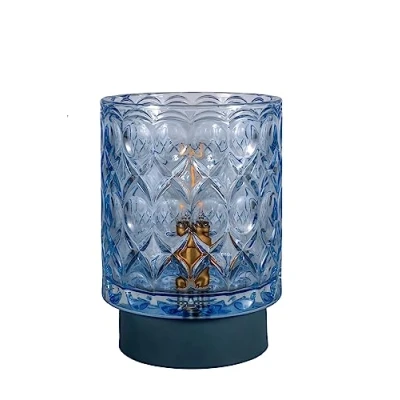 Immagine di Pauleen 48313 Lampada da Tavolo LED Mobile Chic Glamour Timer Batteria Ice Blue 0.4 W