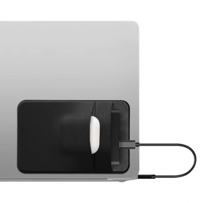 Immagine di kwmobile Custodia Hard Disk Esterno Compatibile con SanDisk Portable SSD, Samsung T7, Crucial X8, HDD Cover Case SSD 2 Tasche Porta Accessori Elettronici Tessuto Elastico nero matt