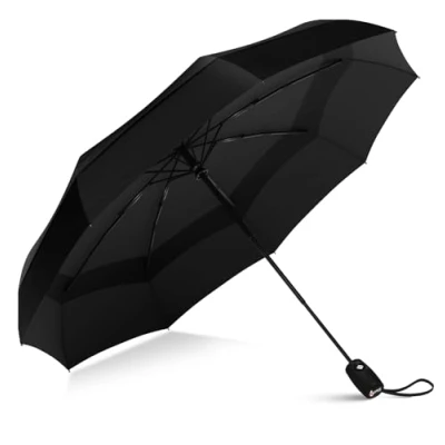 Immagine di Repel Umbrella Windproof Travel Umbrellas for Rain Easy Auto Open Close, Durable &amp; Compact Umbrella, Strong Fiberglass Frame, Waterproof Canopy Backpack, Purse, Portable