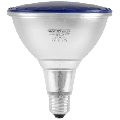 Immagine di Omnilux 88081882 LED (monocolore) E27 15 W Blu (Ø x L) 121 mm 135 1 pz.