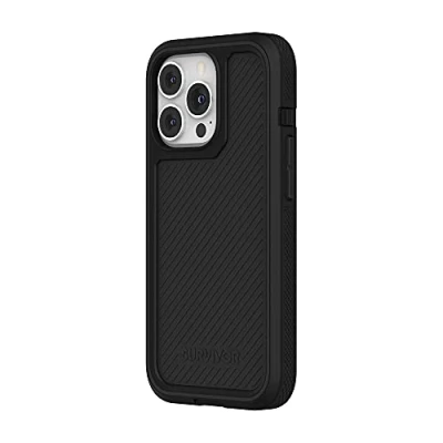 Immagine di SURVIVOR All Terrain Earth Custodia per Apple iPhone 13 Pro, trattamento antimicrobico, 4,8 m, resistente alle cadute, compatibile con MagSafe &amp; Qi, colore: Nero