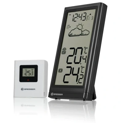 Immagine di Bresser Optik meteo Temp 7004200 Stazione digitale senza fili Previsione per 12 24 ore Numero di sensori max. 1 pz.