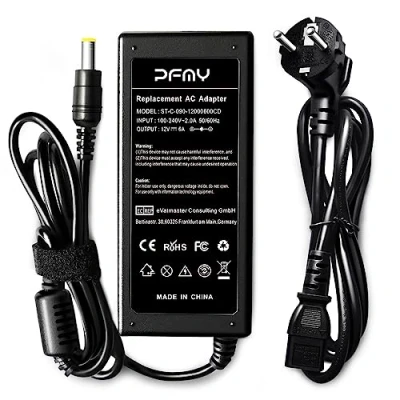 Immagine di PFMY 72W 12V 6A AC/DC Adapter Alimentatore Caricabatterie Adattatore Trasformatore Compatibile Per LCD TFT Bildschirm Monitor, 3528 5050 LED Strips, Freebox V5, HD und V6, NAS, EXT. Festplatten