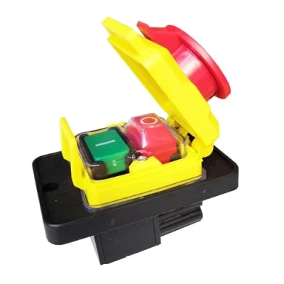 Immagine di Interruttore di controllo dell&#039;alimentazione CK5 CK 5 250 V T85 10 (8) a pulsante elettromagnetico 4 pin Interruttori arresto emergenza for utensile elettrico