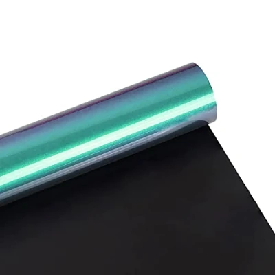 Immagine di FOSER Pellicola per plotter in tessuto, camaleonte, 30,5 cm x 1,5 m, trasferimento termico vinile, colori sfumati, t shirt, tessuti (A 06)