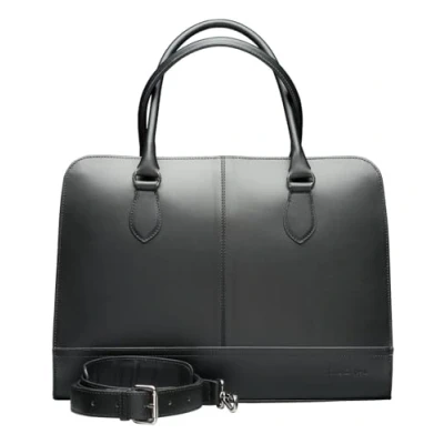 Immagine di Su.B Borsa per laptop da 14 e 13 pollici, con tracolla, Valigetta donna, Pelle crosta, a tracolla Nero