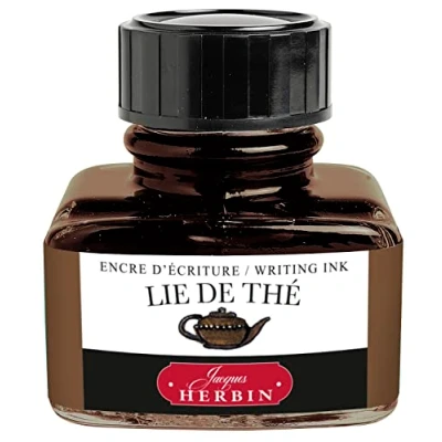 Immagine di Herbin 13044T Inchiostro per penna stilografica e roller, 30 ml, Marrone (Lie de thé)