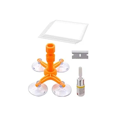 Immagine di CLICLED Kit Riparazione Parabrezza Auto ripara Crepe Schermo Cellulare schegge Vetro