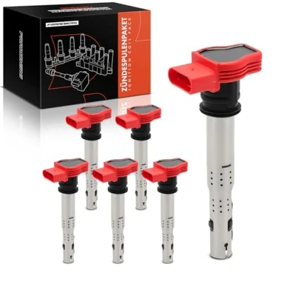 Immagine di 6x Bobina di accensione Sostituzione per A4 8E 8K 8H A5 8T 8F A6 4F 4G A7 A8 4E 4H Q5 Q7 R8 2002 2018 06E905115A