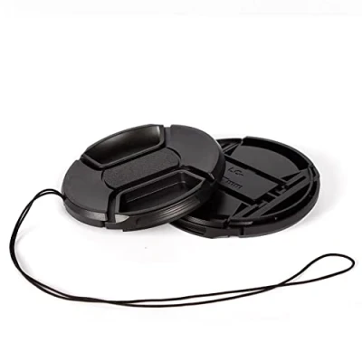 Immagine di Copriobiettivo da 55 mm, compatibile con Nikon D5600 D5500 D3500 w/AF P 18 per Sony A7R3 A7M2 w/FE 28 70 obiettivo FE 50 mm f/1.4 (confezione 2)