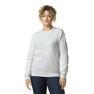 Immagine di Gildan Felpa Girocollo In Pile, Modello G18000, Uomo, Grigio (Ash), XL