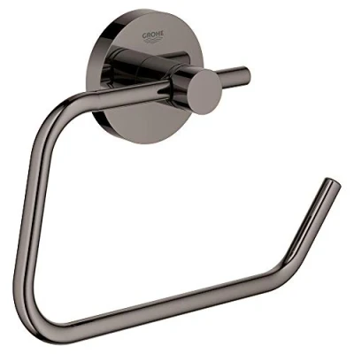 Immagine di Grohe 40689A01 Essential New Porta Rotolo, Finitura Lucida, Hard Graphite